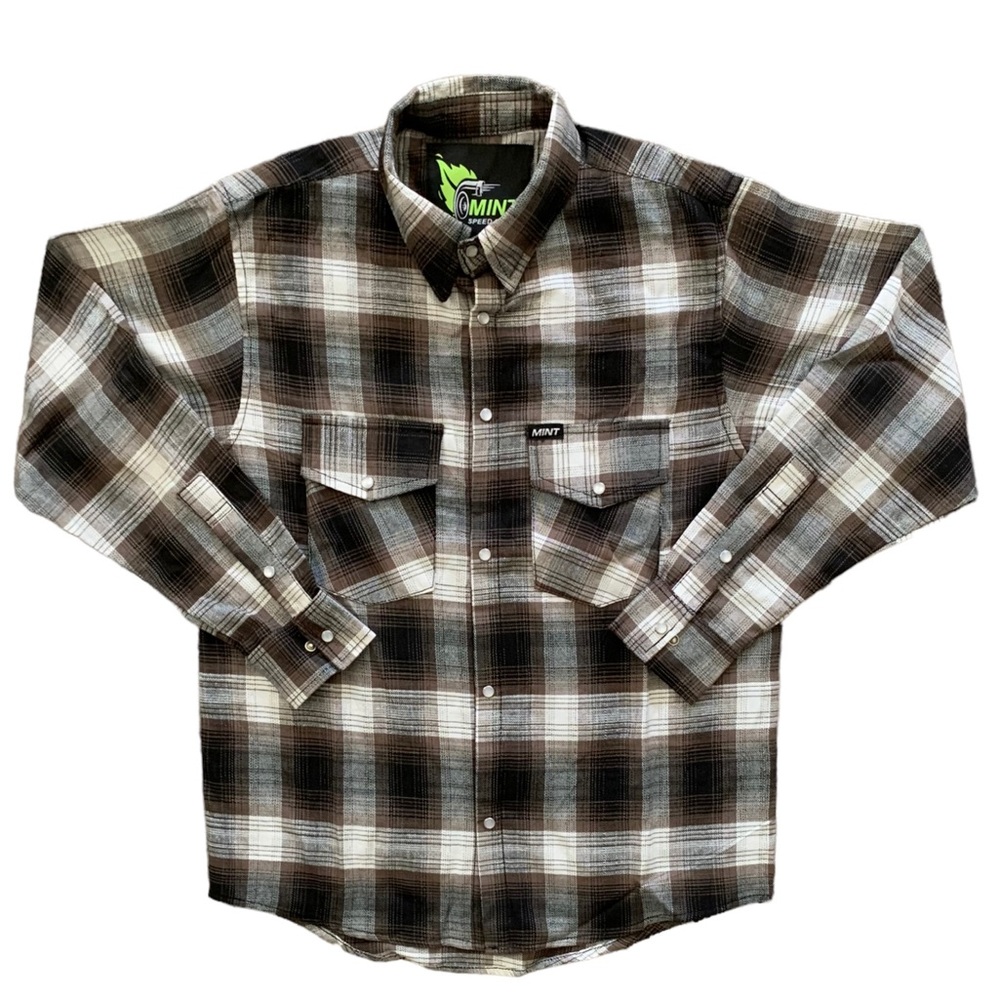 NWT Mint Speed Shop Flannel